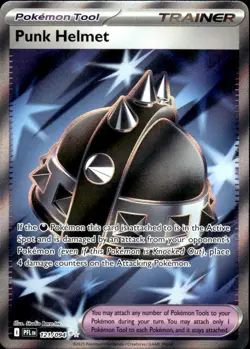 PUNK HELMET 121/094 PHANTASMAL FLAMES ULTRA RARE POKEMON HOLO INC. - Image 1