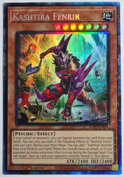 Yugioh Kashtira Fenrir RA05-EN024 Collector's Rare 1st Edition - Image 1