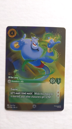 Ravensburger Genie-Of the Lamp Enchanted Foil 229/204 Disney Lorcana TCG - Image 1
