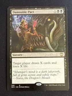 1x Damnable Pact (245) Commander Streets of New Capenna LP MTG Magic x1 MKE - Image 1