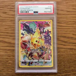 Pokemon Pikachu Holo Full Art Secret Rare Card 160/159 Crown Zenith PSA 10 - Image 1
