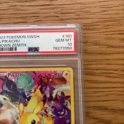 Pokemon Pikachu Holo Full Art Secret Rare Card 160/159 Crown Zenith PSA 10 - Image 3