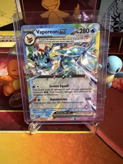 Pokemon Vaporeon EX Holo Rare Card Prismatic Evolutions 023/131 NM - Image 3