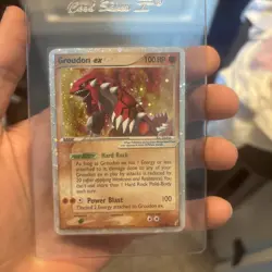 Pokemon Groudon ex Holo Rare EX Crystal Guardians 93/100 100 HP TCG Card - Image 1