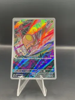 Pokemon TCG Toedscool Scarlet & Violet Base Set Holo Illustration Card 201/198 - Image 1