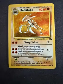 Base Set Kabutops Holo 9/62 Pokemon Card – Played Vintage - Image 2