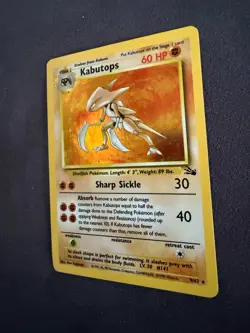 Base Set Kabutops Holo 9/62 Pokemon Card – Played Vintage - Image 3
