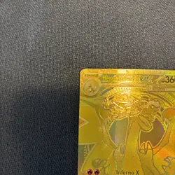 Mega Charizard X ex 130/094 Phantasmal Flames Holo Gold Pokemon Card NM - Image 3