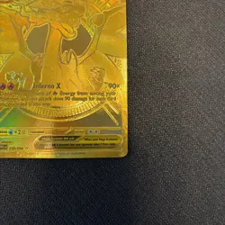 Mega Charizard X ex 130/094 Phantasmal Flames Holo Gold Pokemon Card NM - Image 5