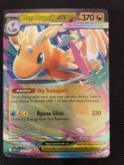 Mega Dragonite Ex 152/217 Ascended Heroes Near Mint Holo Pokemon TCG Card - Image 1