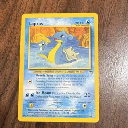 Pokemon Lapras 12/18 Southern Islands Promo Regular Basic 70 HP English Card - Image 1