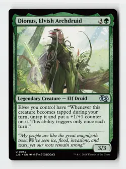 Dionus, Elvish Archdruid (Anime) Foundations Jumpstart Magic The Gathering Card - Image 1