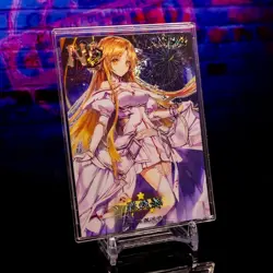 Asuna Yuuki Sword Art Online NP Variation Glitter Holo Gold Foil Card Anime - Image 1