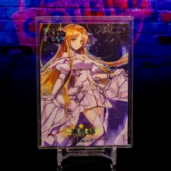Asuna Yuuki Sword Art Online NP Variation Glitter Holo Gold Foil Card Anime - Image 2