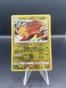 Raichu 053/196 NM Rare Reverse Holo SWSH11 Lost Origin English Pokemon Card - Image 1