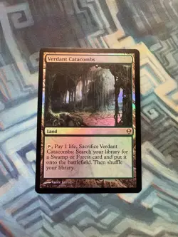 MTG Foil Verdant Catacombs NM-/EX+ Zendikar - Image 1