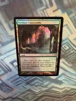 MTG Foil Verdant Catacombs NM-/EX+ Zendikar - Image 3
