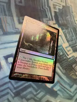 MTG Foil Verdant Catacombs NM-/EX+ Zendikar - Image 5