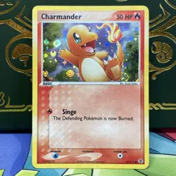 Pokemon CHARMANDER 57/112 | REV HOLO SWIRL | MP+ | EX FireRed LeafGreen | 2004 - Image 1