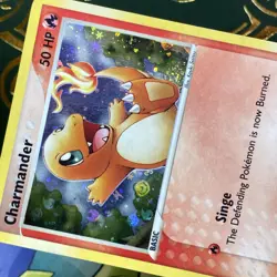 Pokemon CHARMANDER 57/112 | REV HOLO SWIRL | MP+ | EX FireRed LeafGreen | 2004 - Image 4