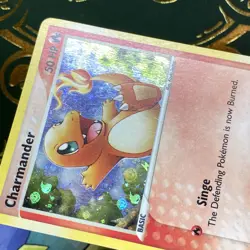 Pokemon CHARMANDER 57/112 | REV HOLO SWIRL | MP+ | EX FireRed LeafGreen | 2004 - Image 5