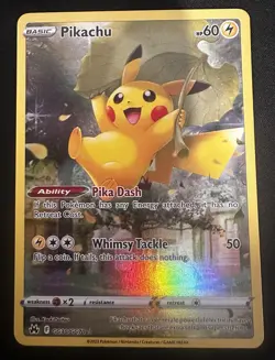 Pokemon TCG Pikachu GG30/GG70 Crown Zenith Galarian Gallery Ultra Rare NM B - Image 2