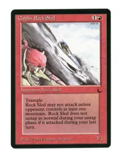 Goblin Rock Sled - Magic the Gathering MTG The Dark 1994 - Image 1