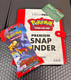 Ultra Pro - Pokemon Premium Snap Binder (RED) includes 1 Destined Rivals pack - Image 1