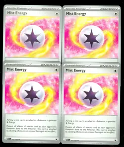 Pokemon MIST ENERGY 161/162 - Temporal Forces - MINT 4X - Image 1
