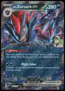 N's Zoroark ex 098/159 Double Rare Journey Together Pokemon Near Mint - Image 1