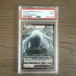 2022 Pokemon Silver Tempest Lugia V Full Art #138/195 PSA 9 MINT - Image 1