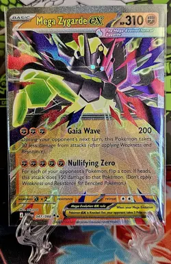 Mega Zygarde ex 047/088 Me03: Perfect Order Holo Pokemon TCG - Image 1