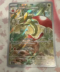Flapple 210/191 Sv08: Surging Sparks Holo Pokemon Illustration Rare SP - Image 3