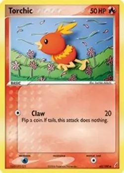 2x Torchic - 065/100 (#65/100) EX - Crystal Guardians LP Pokemon - Image 1