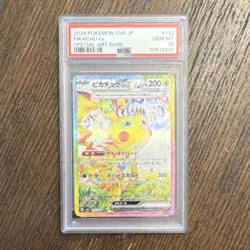 Pokemon Pikachu ex 132/106 Sv8 Super Electric Breaker SAR Holo Japanese PSA 10 - Image 1