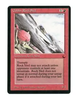 Goblin Rock Sled - Magic the Gathering MTG The Dark 1994 - Image 1
