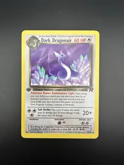 Dark Dragonair 33/82 Vintage Pokemon 1999-2000 Team Rocket 1st Edition - LP - Image 1