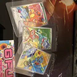 Pokemon TCG First Partner Illustration Collection Series 1 Kanto GEN 1 Starters - Image 1