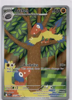 Archen 131/086 Pokemon White Flare NM Illustration rare Holo - Image 1