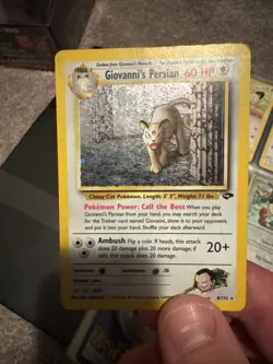 Pokemon TCG Giovanni's Persian 8/132 Gym Challenge Holo Rare Unlimited - Image 2