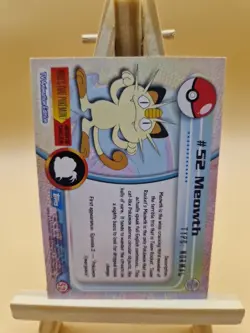 2000 Topps Pokemon TV Animation #52 Meowth - Image 2
