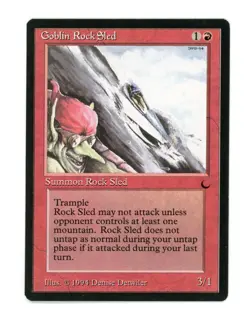 Goblin Rock Sled - Magic the Gathering MTG The Dark 1994 - Image 1