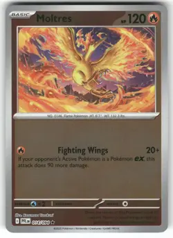 POKEMON MOLTRES 014/094 RARE PHANTASMAL FLAMES REVERSE HOLO NM - Image 1
