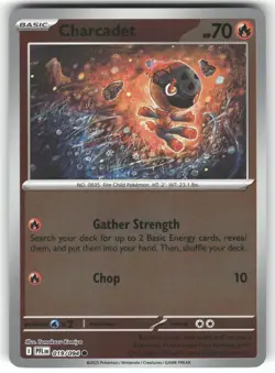 POKEMON CHARCADET 019/094 COMMON PHANTASMAL FLAMES REVERSE HOLO NM - Image 1