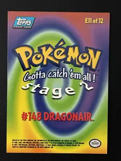 2000 Topps Pokemon Dragonair #148 TV Non Holo Blue Label - Image 2