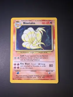Pokemon TCG Ninetales Base Set 12/102 Holo 1999-2000 Wizards Base Set Copyright - Image 1