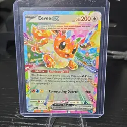 Pokemon TCG Eevee ex 075/131 Prismatic Evolutions Double Rare Holo Promo - Image 1