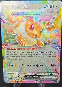 Pokemon TCG Eevee ex 075/131 Prismatic Evolutions Double Rare Holo Promo - Image 2
