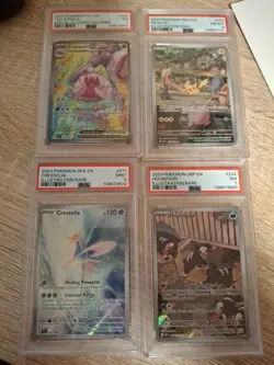 Pokemon TCG PSA Slab Lot Of 4 Tinkaton, pikachu, houndour, Cresselia - Image 1
