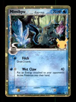 MIMIKYU (DELTA SPECIES) SWSH136 HOLO P SWORD & SHIELD PROMO POKEMON HOLO LP - Image 1